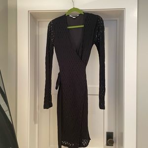 Diane Von Furstenberg Black wrap dress